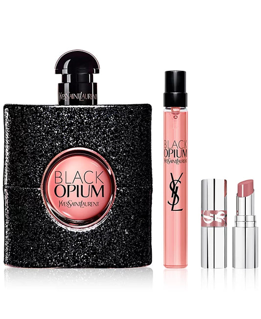 Black Opium by Yves Saint Laurent 3.0 EDP + 10 ml + Lipstick