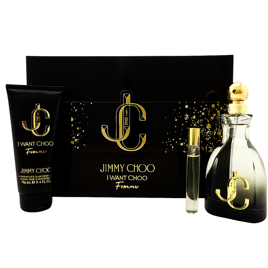 I Want Choo Forever By Jimmy Choo 3.4 EDP + 3.4 Body Lotion + Mini