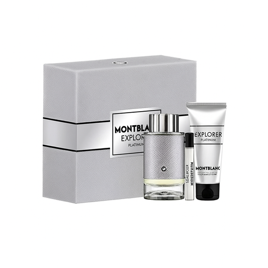 Explorer Platinum by Mont Blanc 3.4 EDP + Shower Gel + Mini