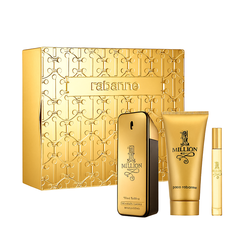 One Million By Paco Rabanne 3.4 EDT + 3.4 Shower Gel + 10ML